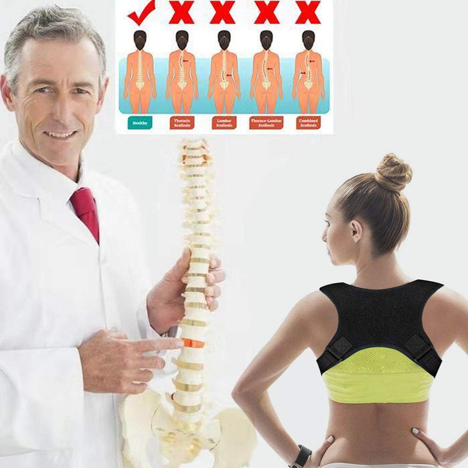 New Posture Corrector Spine Back Shoulder Support Corrector Band Adjustable Brace Correction Humpback Back Pain Relief