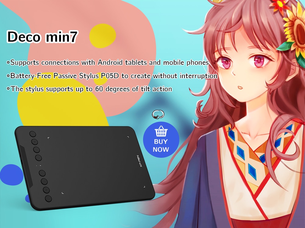 XP-Pen Star G640 Graphics Tablet Digital Tablet Drawing for OSU and Animation 8192 Levels Pressure 266RPS for Art Education