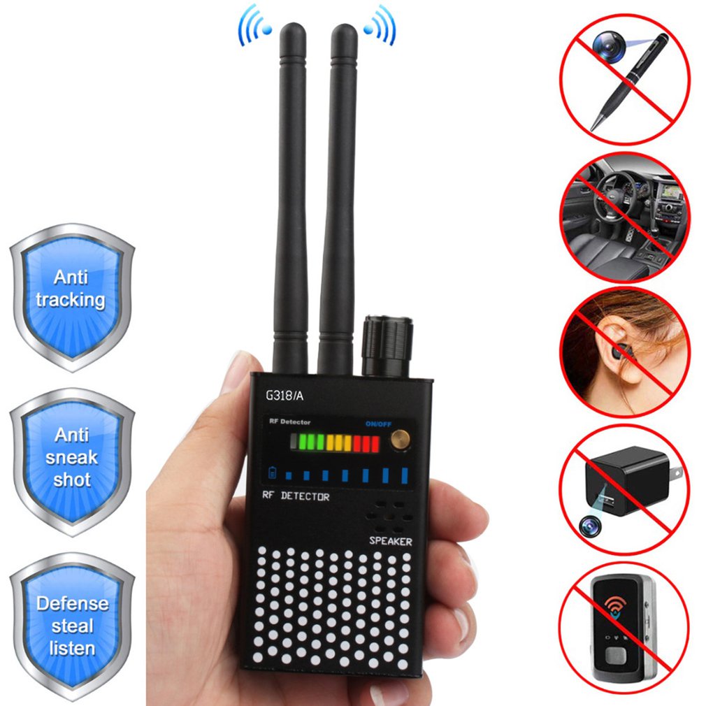 1MHz-6.5GHz K18 Multi-function Anti-spy Detector Camera GSM Audio Bug Finder GPS Signal lens RF Tracker Detect Wireless Products